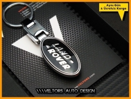 Land Rover Logo Amblem Özel Krom Land Rover Anahtarlık