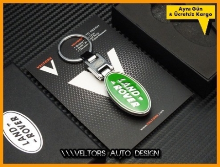 Land Rover Logo Amblem Özel Krom Land Rover Anahtarlık