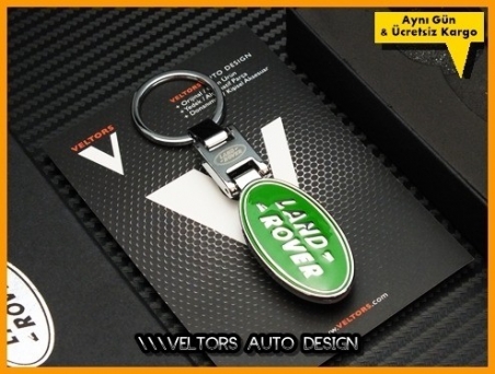 Land Rover Logo Amblem Özel Krom Land Rover Anahtarlık