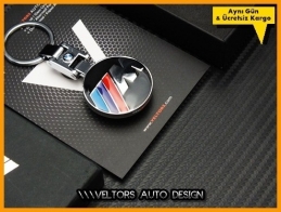 BMW M Technic Logo Amblem Özel Krom M Anahtarlık