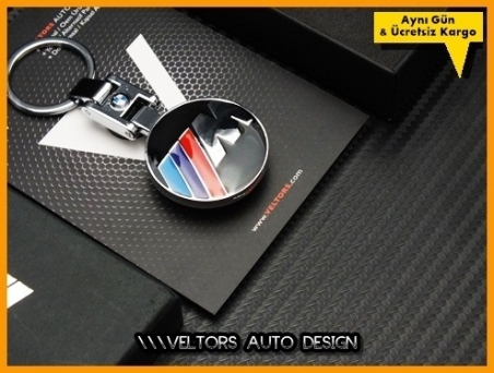 BMW M Technic Logo Amblem Özel Krom M Anahtarlık
