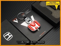 Honda Kırmızı Logo Amblem Özel Krom Honda Anahtarlık Honda Kırmızı Logo Amblem Özel Krom Honda Anahtarlık