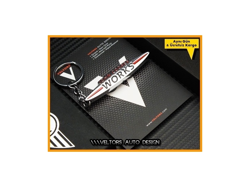 Mini John Cooper Works Logo Amblem Anahtarlık Mini John Cooper Works Logo Amblem Anahtarlık