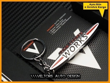 Mini John Cooper Works Logo Amblem Anahtarlık
