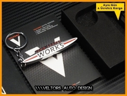 Mini John Cooper Works Logo Amblem Anahtarlık Mini John Cooper Works Logo Amblem Anahtarlık