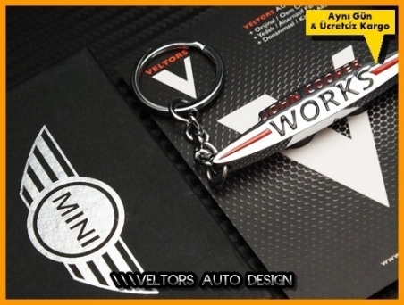 Mini John Cooper Works Logo Amblem Anahtarlık
