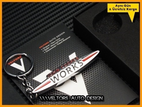 Mini John Cooper Works Logo Amblem Anahtarlık