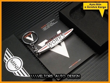 Mini John Cooper Works Logo Amblem Anahtarlık