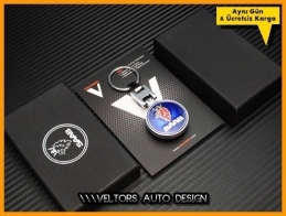 Saab Logo Amblem Özel Krom Saab Anahtarlık
