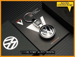 VW Logo Amblem Özel Krom Anahtarlık