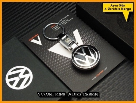 VW Logo Amblem Özel Krom Anahtarlık