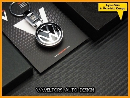 VW Logo Amblem Özel Krom Anahtarlık