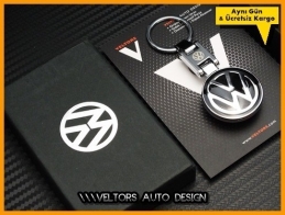 VW Logo Amblem Özel Krom Anahtarlık