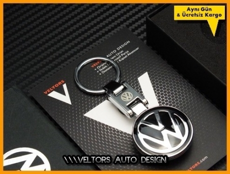 VW Logo Amblem Özel Krom Anahtarlık