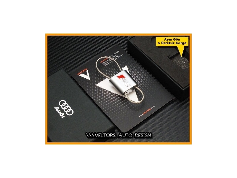 Audi RS Logo Amblem Özel Krom RS Anahtarlık