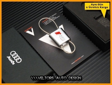 Audi RS Logo Amblem Özel Krom RS Anahtarlık