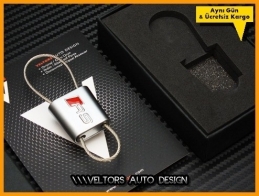 Audi RS Logo Amblem Özel Krom RS Anahtarlık