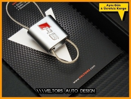 Audi RS Logo Amblem Özel Krom RS Anahtarlık