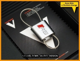 Audi RS Logo Amblem Özel Krom RS Anahtarlık