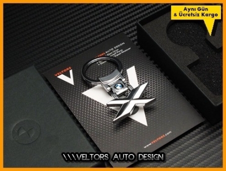 BMW X Drive Logo Amblem Özel Krom Anahtarlık