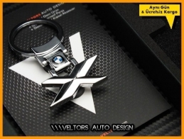 BMW X Drive Logo Amblem Özel Krom Anahtarlık BMW X Drive Logo Amblem Özel Krom Anahtarlık