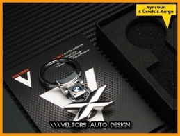 BMW X Drive Logo Amblem Özel Krom Anahtarlık BMW X Drive Logo Amblem Özel Krom Anahtarlık
