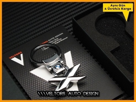 BMW X Drive Logo Amblem Özel Krom Anahtarlık
