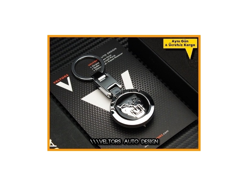 Jaguar Logo Amblem Özel Krom Anahtarlık