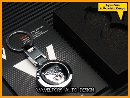 Jaguar Logo Amblem Özel Krom Anahtarlık