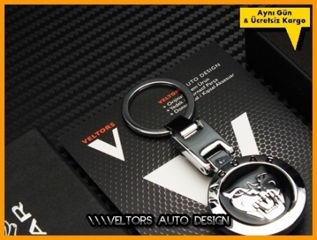 Jaguar Logo Amblem Özel Krom Anahtarlık