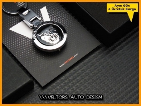 Jaguar Logo Amblem Özel Krom Anahtarlık