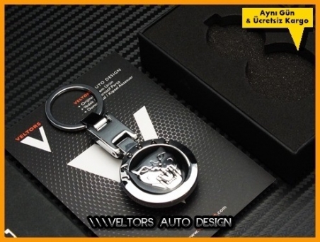 Jaguar Logo Amblem Özel Krom Anahtarlık