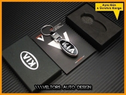 Kia Logo Amblem Özel Krom Anahtarlık