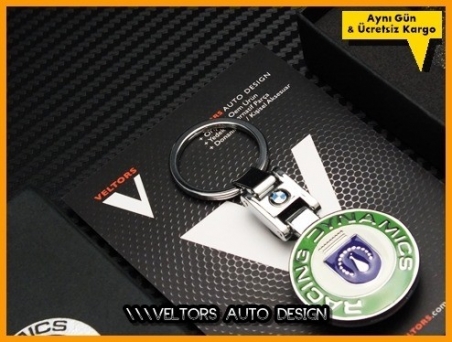 BMW Racing Dynamics Logo Amblem Özel Krom Anahtarlık