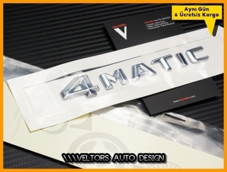 Mercedes 4 Matic Bagaj Yazı Logo Amblem