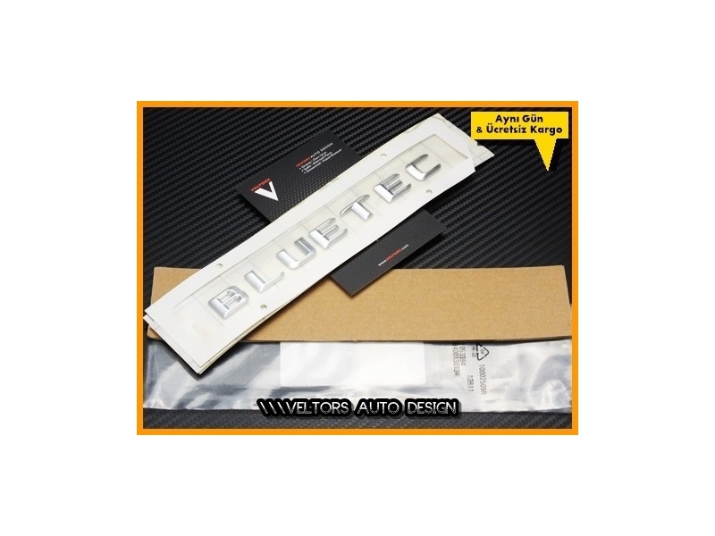 Mercedes Bluetec Bagaj Yazı Logo Amblem