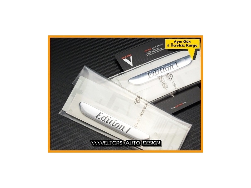 Mercedes Edition AMG Yan Logo Amblem Seti