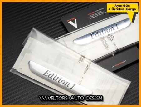 Mercedes Edition AMG Yan Logo Amblem Seti