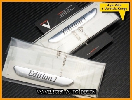 Mercedes Edition AMG Yan Logo Amblem Seti