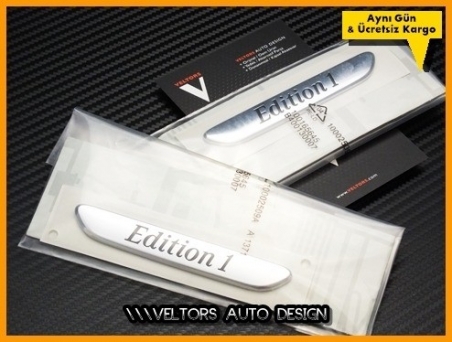 Mercedes Edition AMG Yan Logo Amblem Seti