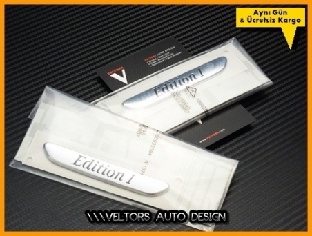 Mercedes Edition AMG Yan Logo Amblem Seti