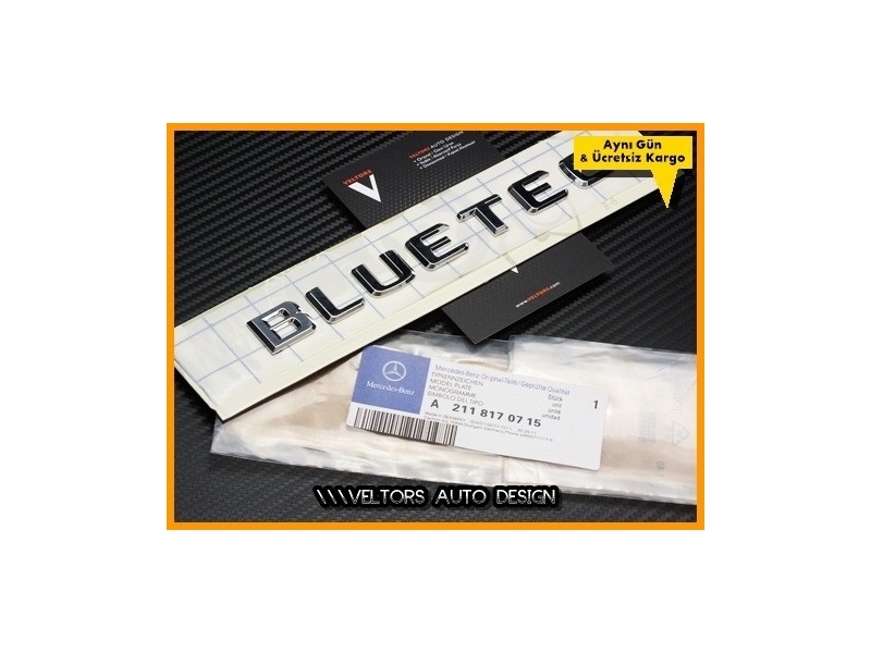Mercedes Bluetec Bagaj Yazı Bluetec Logo Amblem