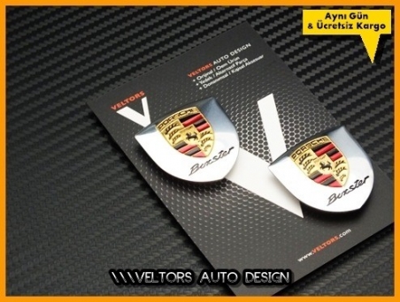 Porsche Boxster Araç Logo Amblem Seti