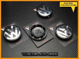 VW T5 Touareg Logo Amblem Jant Göbeği Göbek Kapak Seti