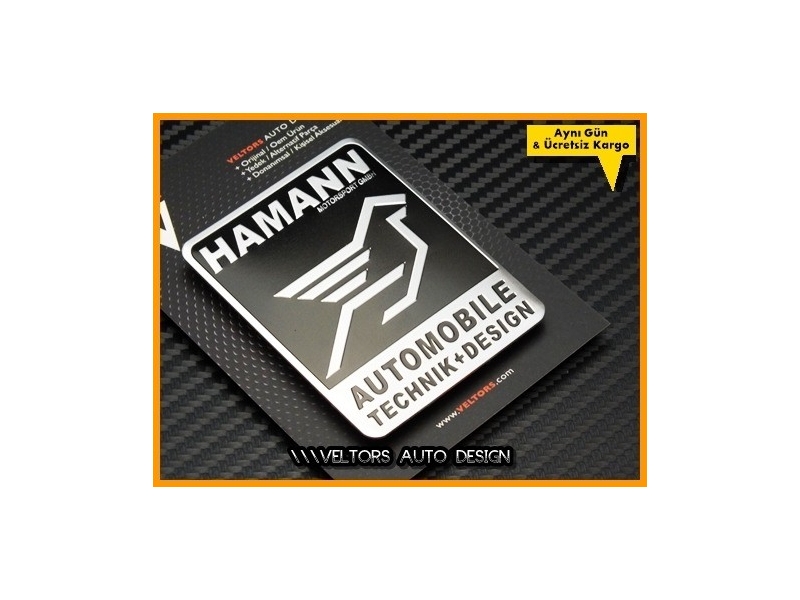 BMW Hamann Araç Plaket Logo Amblem BMW Hamann Araç Plaket Logo Amblem