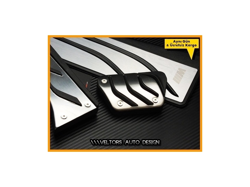 BMW F10 F11 5 Serisi F07 GT Serisi M Logo Amblem Pedal Seti