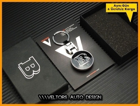 Mercedes Brabus Logo Amblem Özel Krom Brabus Anahtarlık