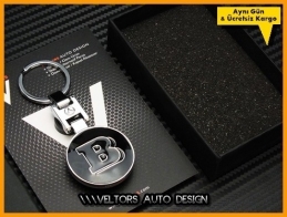 Mercedes Brabus Logo Amblem Özel Krom Brabus Anahtarlık