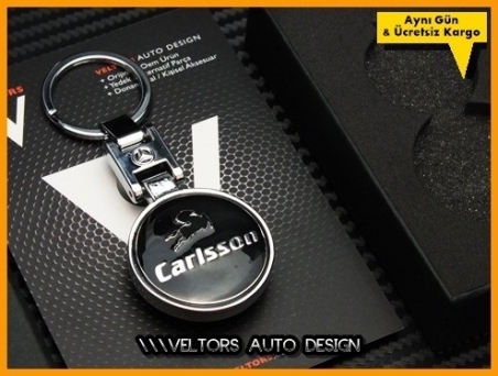 Mercedes Carlsson Logo Amblem Özel Krom Carlsson Anahtarlık