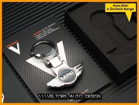 Mini Logo Amblem Özel Krom Mini Anahtarlık